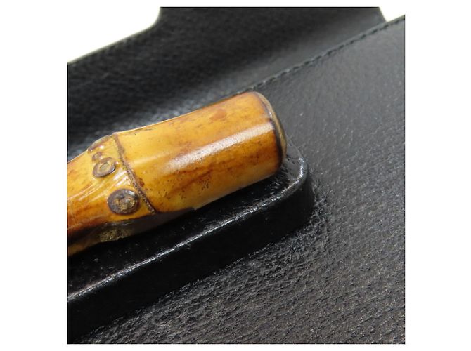 Borsa a mano Gucci Bamboo 2 in 1 Nero - vista 14