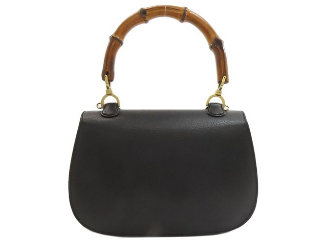 Borsa a mano Gucci Bamboo 2 in 1 Nero - vista 2