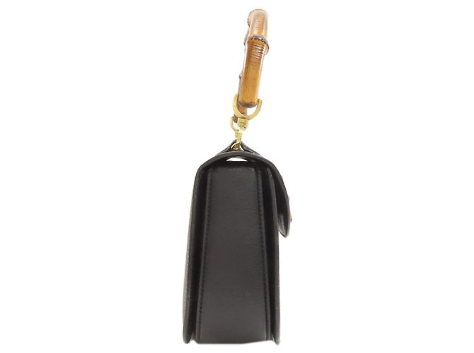 Borsa a mano Gucci Bamboo 2 in 1 Nero - vista 3