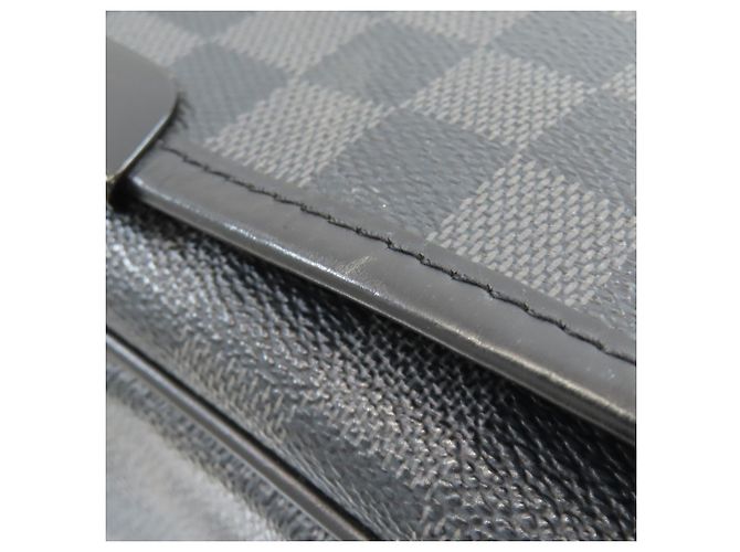 Borsa a Spalla Daniel MM N58029 di Louis Vuitton Grigio antracite Damier ebene - vista 14