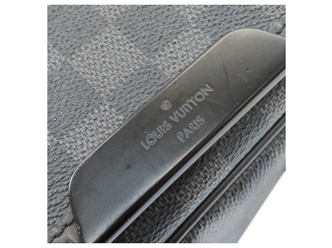 Borsa a Spalla Daniel MM N58029 di Louis Vuitton Grigio antracite Damier ebene - vista 15