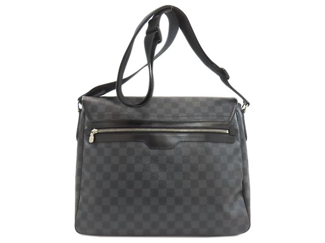 Borsa a Spalla Daniel MM N58029 di Louis Vuitton Grigio antracite Damier ebene - vista 2