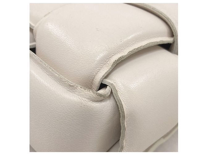 Borsa a Spalla Padded Cassette di Bottega Veneta Bianco - vista 19
