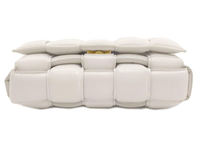Borsa a Spalla Padded Cassette di Bottega Veneta Bianco - vista 4