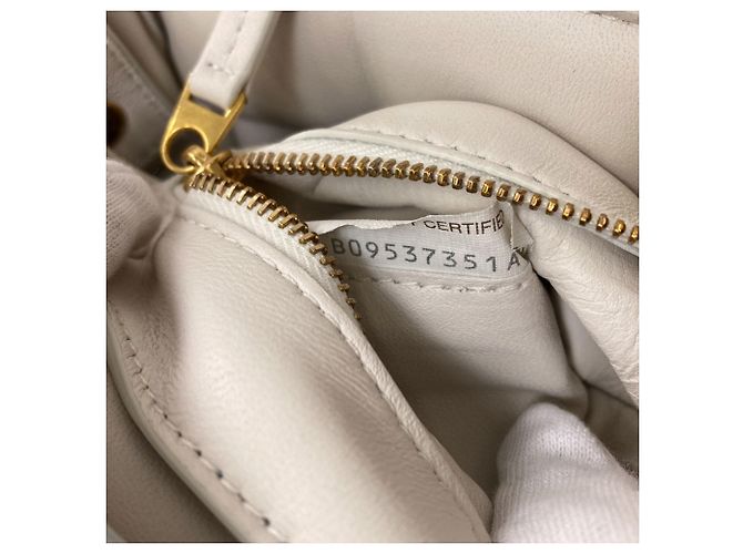 Borsa a Spalla Padded Cassette di Bottega Veneta Bianco - vista 7