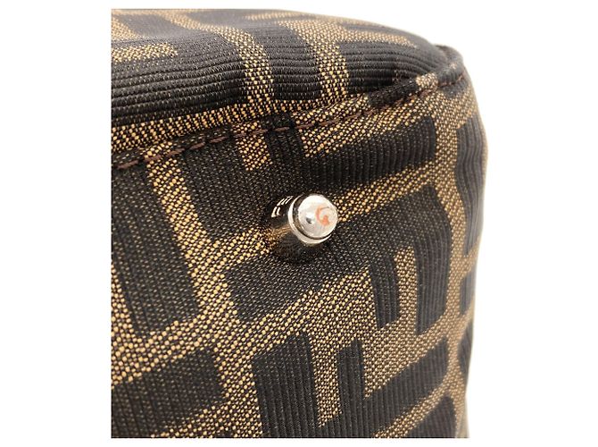 Fendi Zucca-Muster Canvas-Handtasche Braun - Ansicht 13