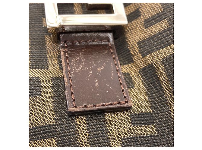 Fendi Zucca-Muster Canvas-Handtasche Braun - Ansicht 15
