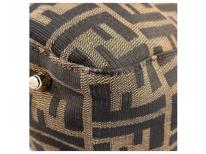 Fendi Zucca-Muster Canvas-Handtasche Braun - Ansicht 19