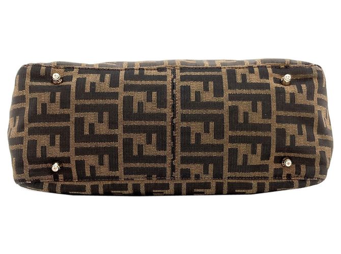 Fendi Zucca-Muster Canvas-Handtasche Braun - Ansicht 4