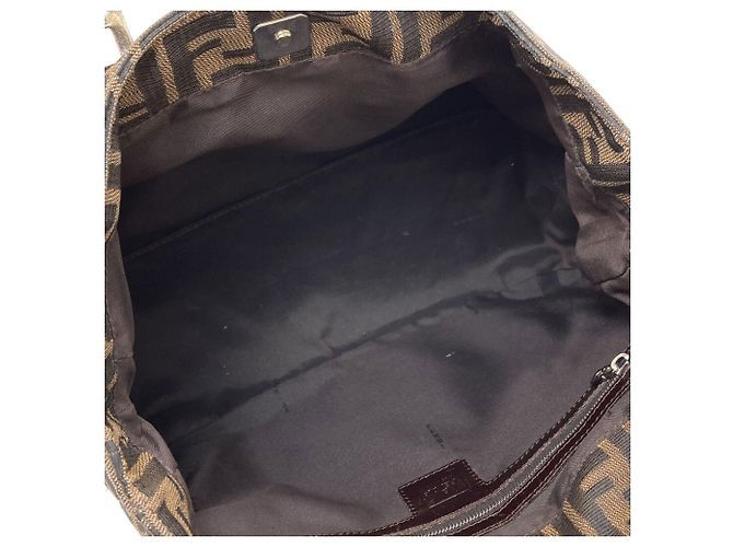 Fendi Zucca-Muster Canvas-Handtasche Braun - Ansicht 5