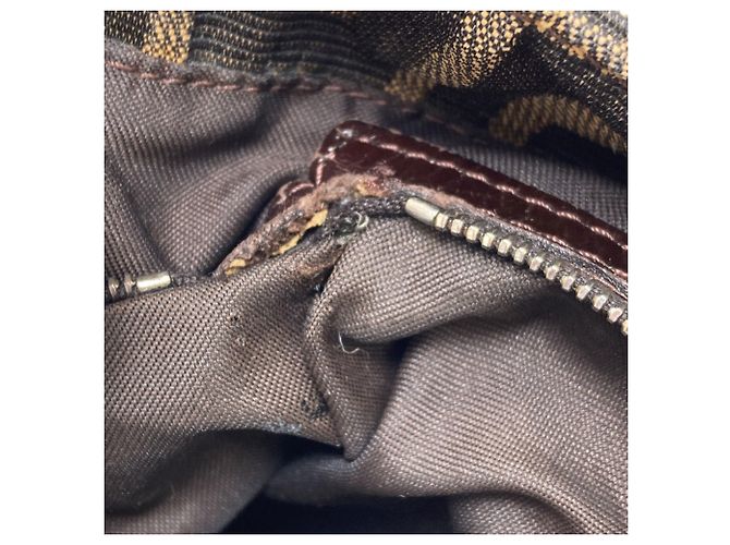 Fendi Zucca-Muster Canvas-Handtasche Braun - Ansicht 9