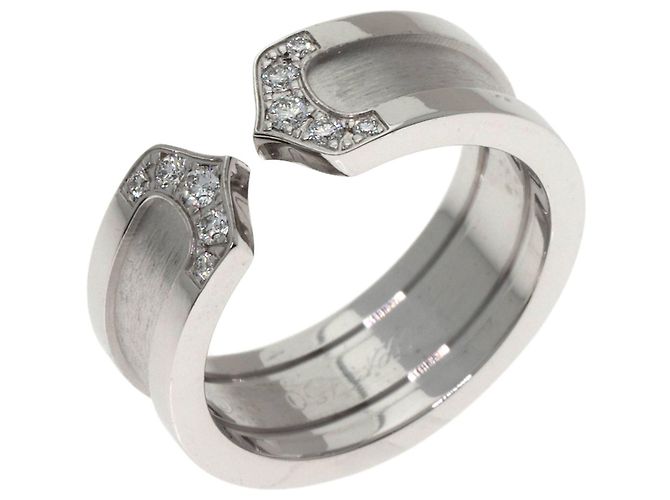 Cartier C2 Ring SM Diamant in 18K Weißgold Golden - Ansicht 2