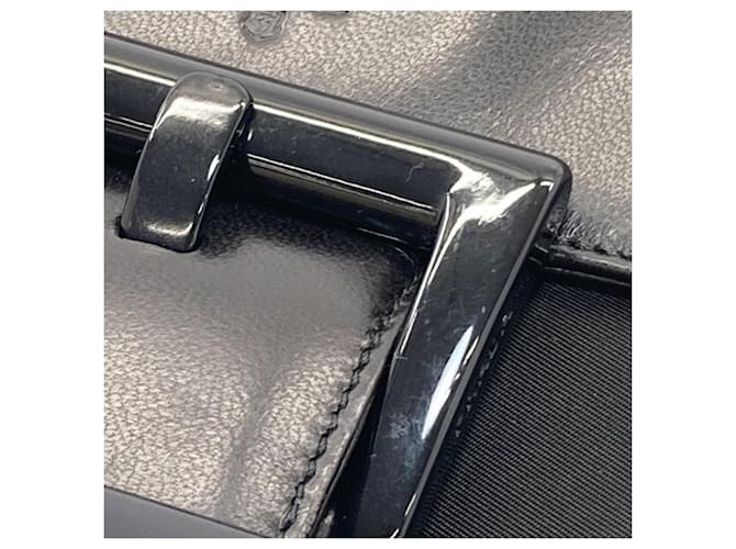 Prada B7128 Gürteldesign Handtasche Schwarz - Ansicht 14