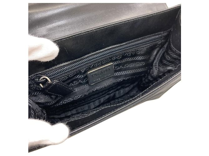 Prada B7128 Gürteldesign Handtasche Schwarz - Ansicht 5