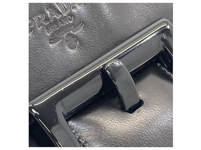 Prada B7128 Gürteldesign Handtasche Schwarz - Ansicht 9