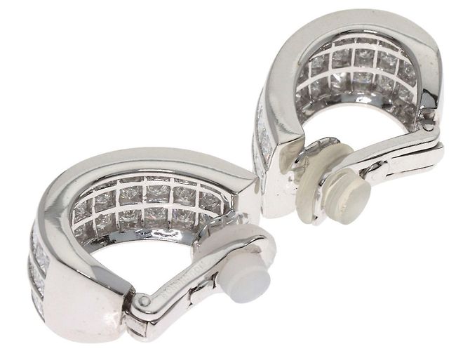Boucheron Diamantohrringe aus 18K Weißgold - Ansicht 2