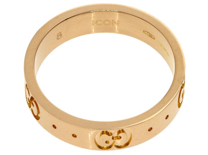 Anello Gucci Icon #8 in oro rosa 18K D'oro - vista 4