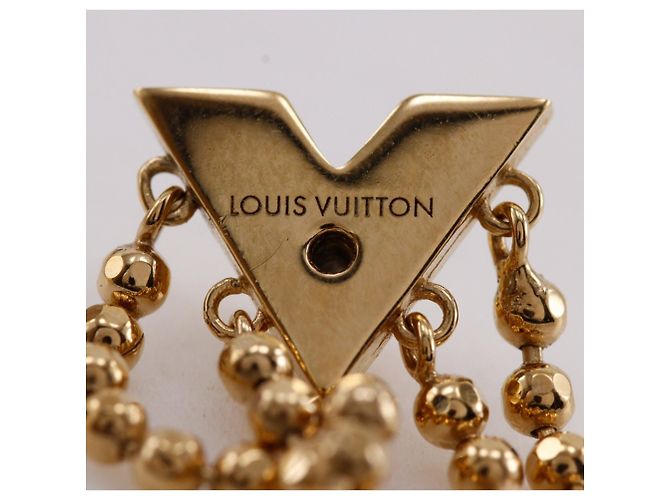 Orecchini Essential V in pelle Louis Vuitton - vista 10
