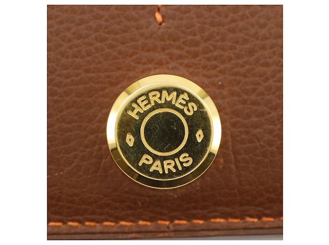 Cartera Larga Dogon GM de Hermès Castaño - vista 15