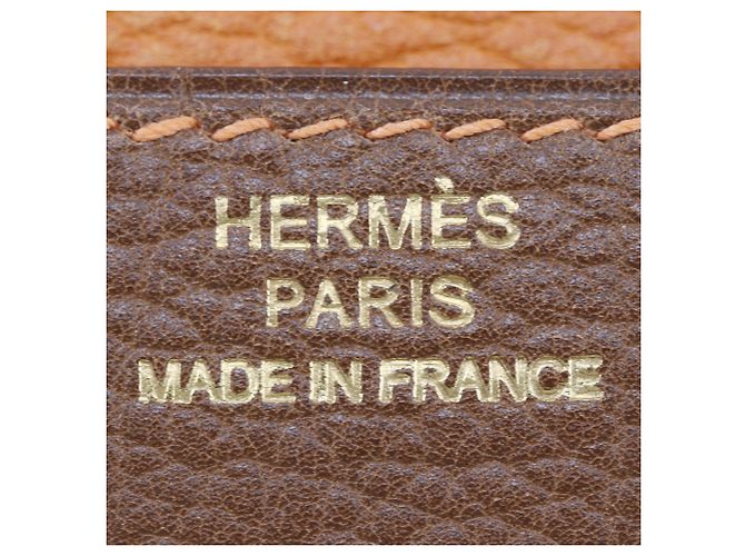 Cartera Larga Dogon GM de Hermès Castaño - vista 16