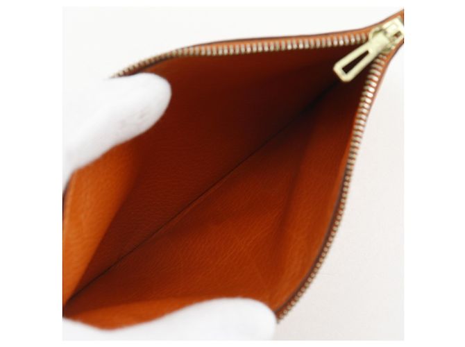 Cartera Larga Dogon GM de Hermès Castaño - vista 18