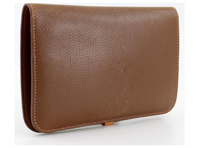 Cartera Larga Dogon GM de Hermès Castaño - vista 3