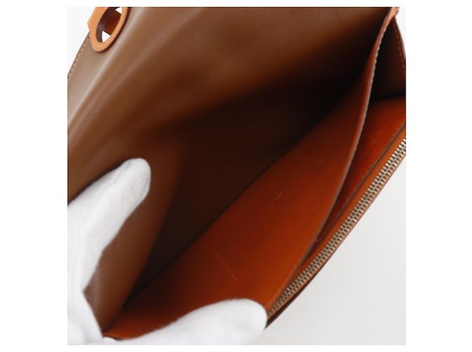 Cartera Larga Dogon GM de Hermès Castaño - vista 6