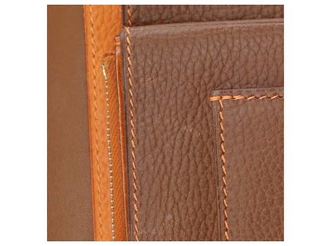 Cartera Larga Dogon GM de Hermès Castaño - vista 8