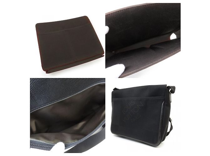 Borsa a Spalla Messaggero Damier Geant Louis Vuitton Nero - vista 7
