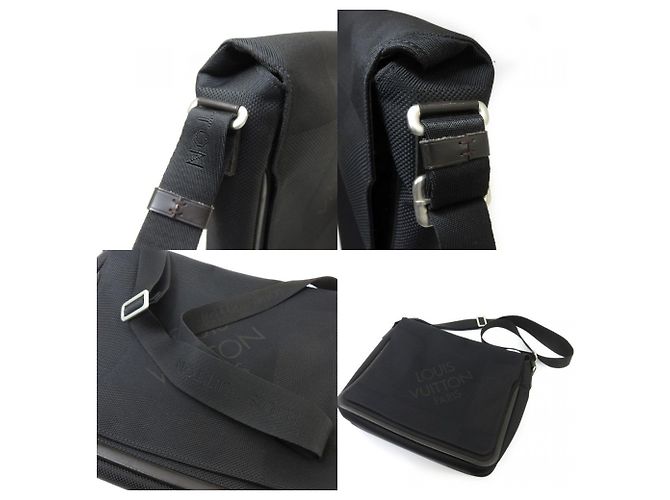 Borsa a Spalla Messaggero Damier Geant Louis Vuitton Nero - vista 8