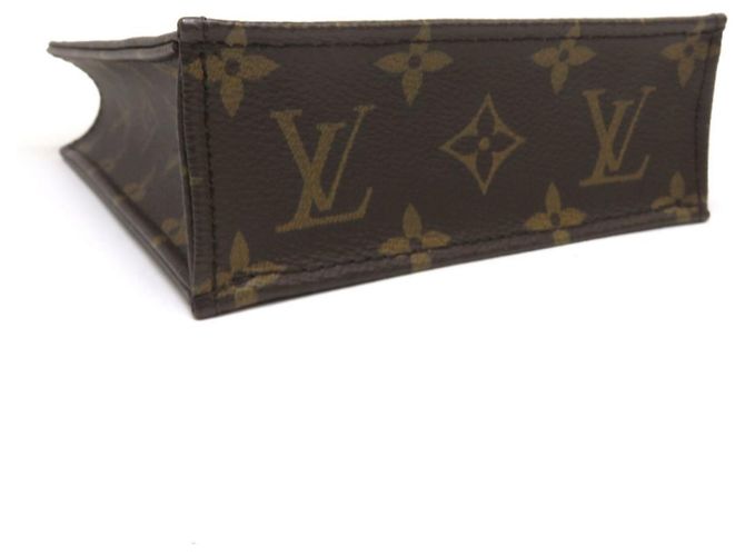 Borsa a Spalla Petite Sac Plat Monogramma Louis Vuitton Marrone - vista 3