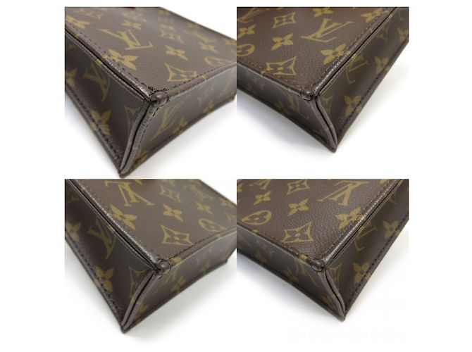 Borsa a Spalla Petite Sac Plat Monogramma Louis Vuitton Marrone - vista 7