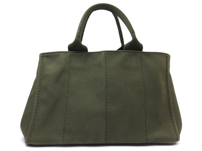 Borsa Tote Canapa di Prada Cachi - vista 2