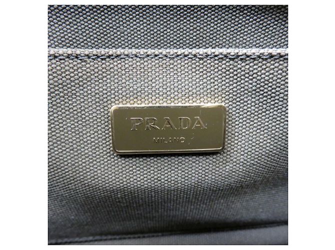 Borsa Tote Canapa di Prada Cachi - vista 5