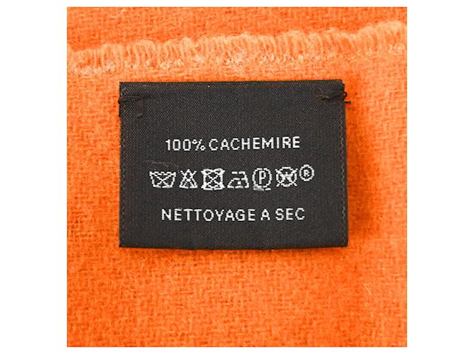 Hermès Casaque Chevron Schal Braun Orange - Ansicht 8
