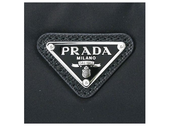 PRADA Re-Edition 2005 Borsa a Spalla in Nylon e Pelle Nero - vista 7