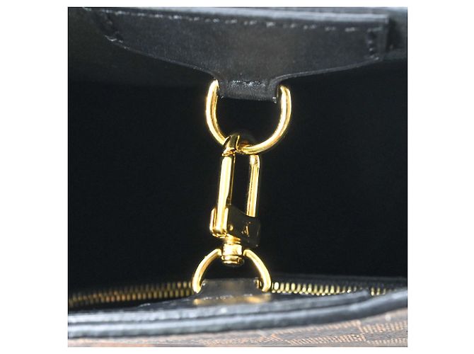 Borsa Louis Vuitton Damier Belmont NV BB Marrone - vista 12