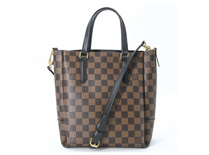 Borsa Louis Vuitton Damier Belmont NV BB Marrone - vista 2