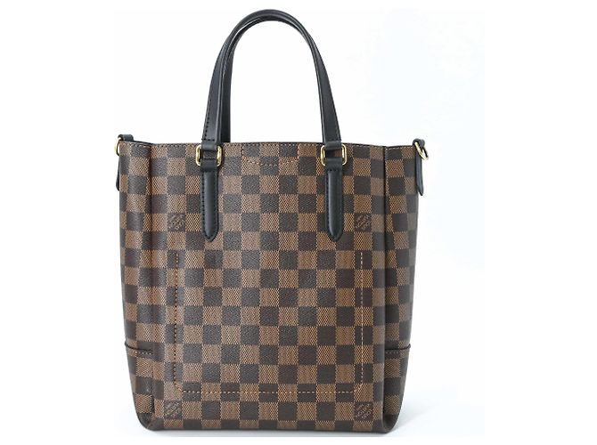 Borsa Louis Vuitton Damier Belmont NV BB Marrone - vista 3