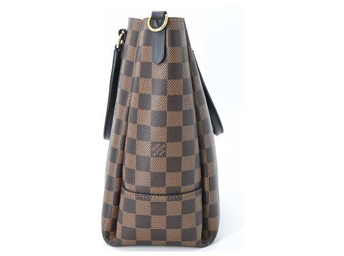 Borsa Louis Vuitton Damier Belmont NV BB Marrone - vista 4