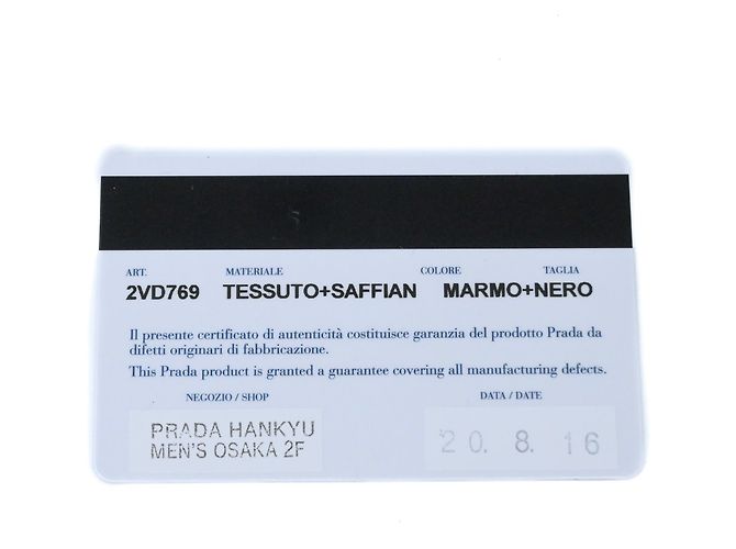 Borsa a Spalla Triangle in Re-Nylon Tessuto di Prada Marrone Nero - vista 19