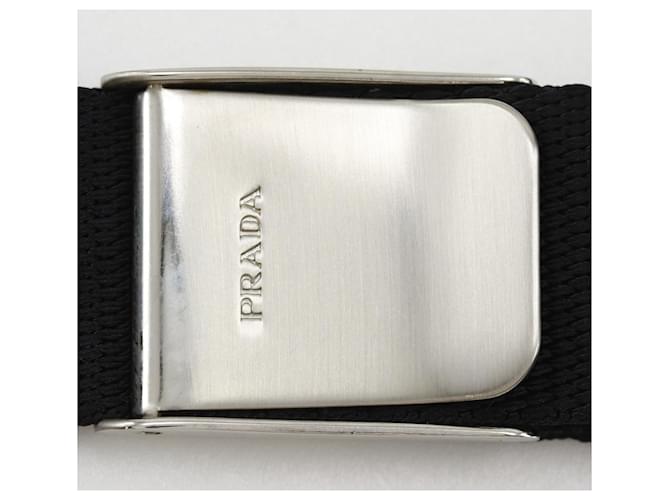 Borsa a spalla in satin Prada Nero - vista 10