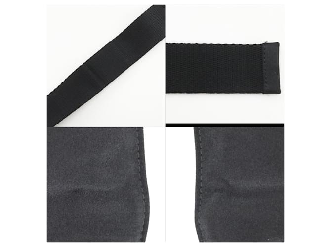 Borsa a spalla in satin Prada Nero - vista 12
