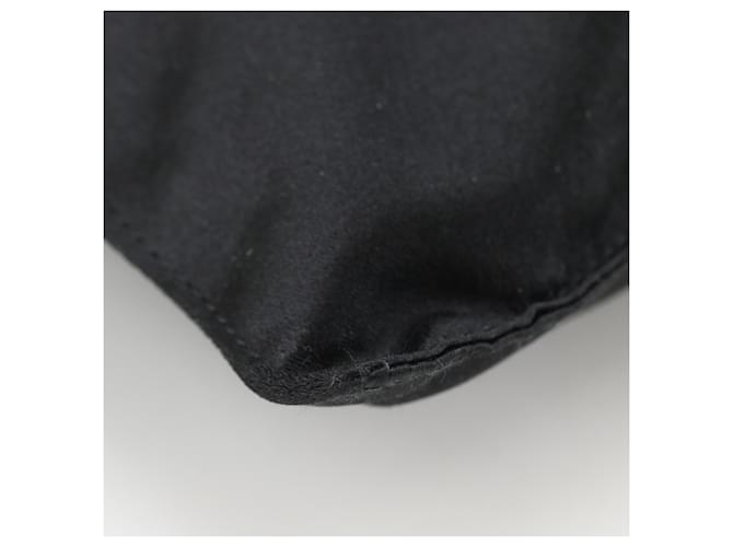 Borsa a spalla in satin Prada Nero - vista 6