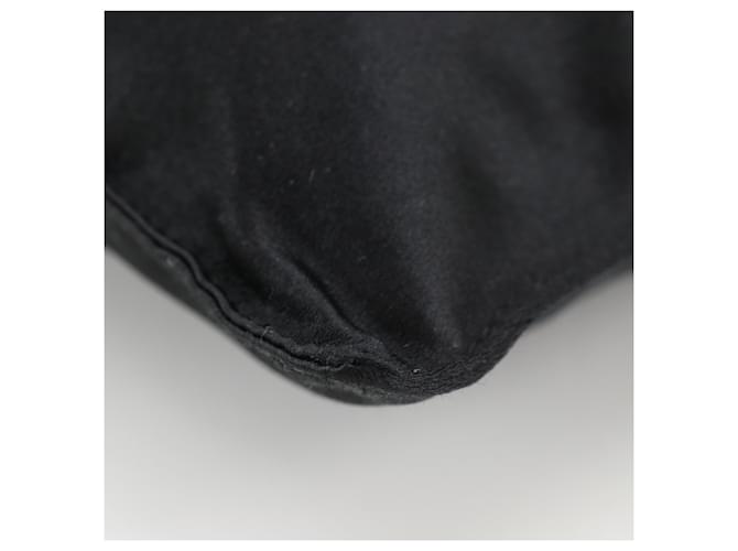 Borsa a spalla in satin Prada Nero - vista 7