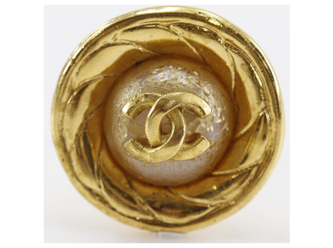 Orecchini a clip vintage Coco Mark di Chanel - vista 6
