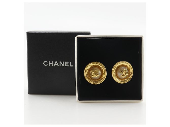 Orecchini a clip vintage Coco Mark di Chanel - vista 8