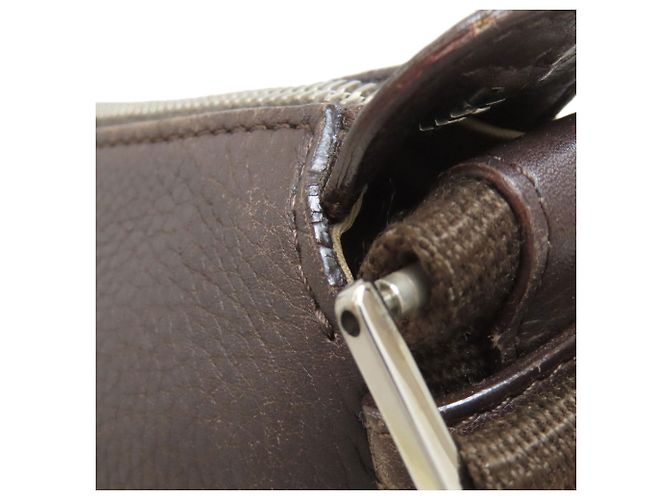 Borsa a Spalla con Motivo Trotter di Christian Dior Marrone - vista 13