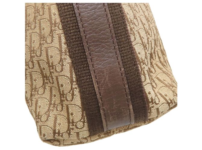 Borsa a Spalla con Motivo Trotter di Christian Dior Marrone - vista 17