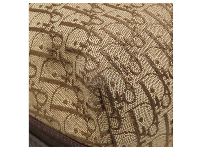 Borsa a Spalla con Motivo Trotter di Christian Dior Marrone - vista 20